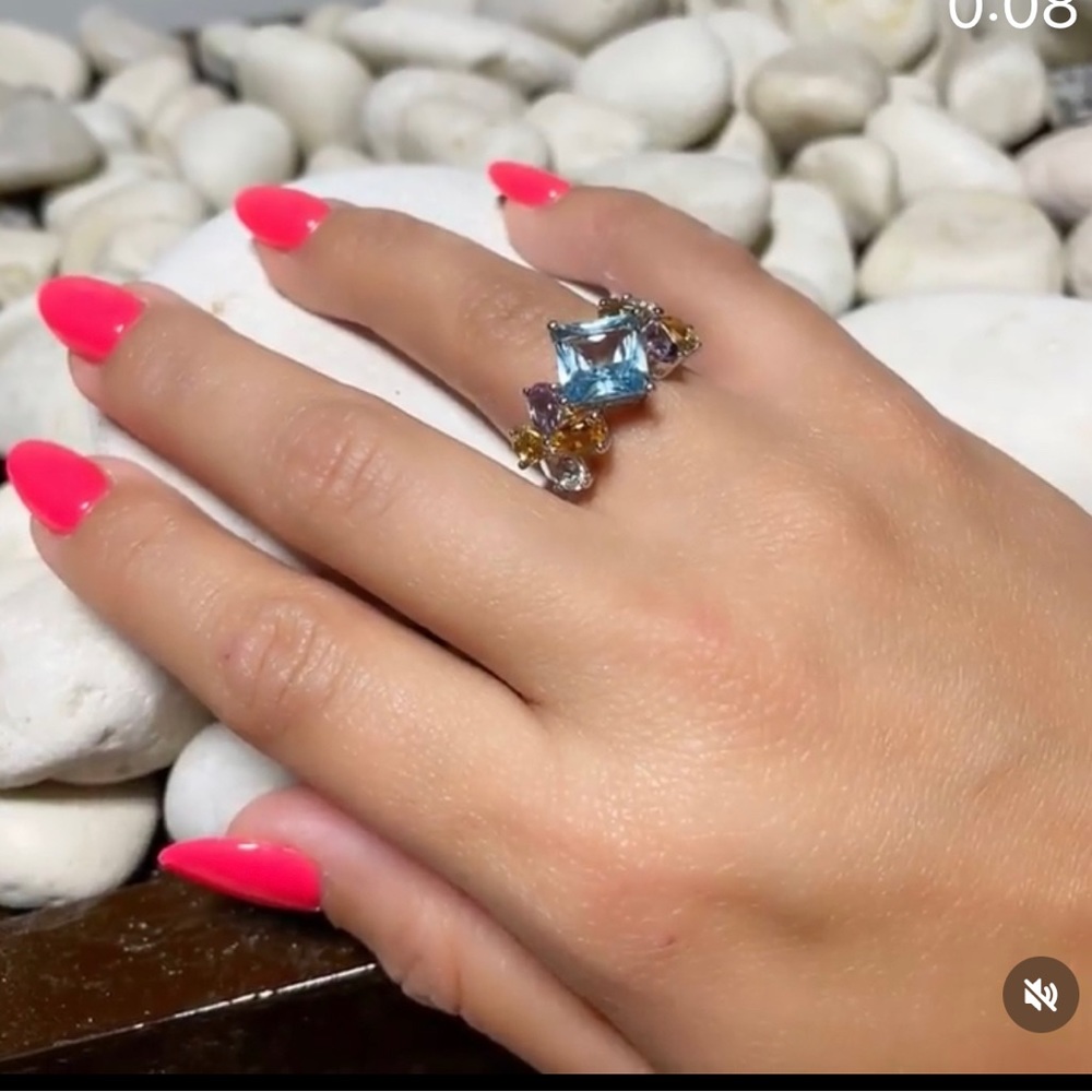 Beautiful Authentic Gemstones Ring - image 4